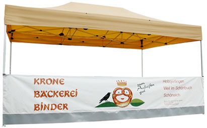Spannstange mit Schürze